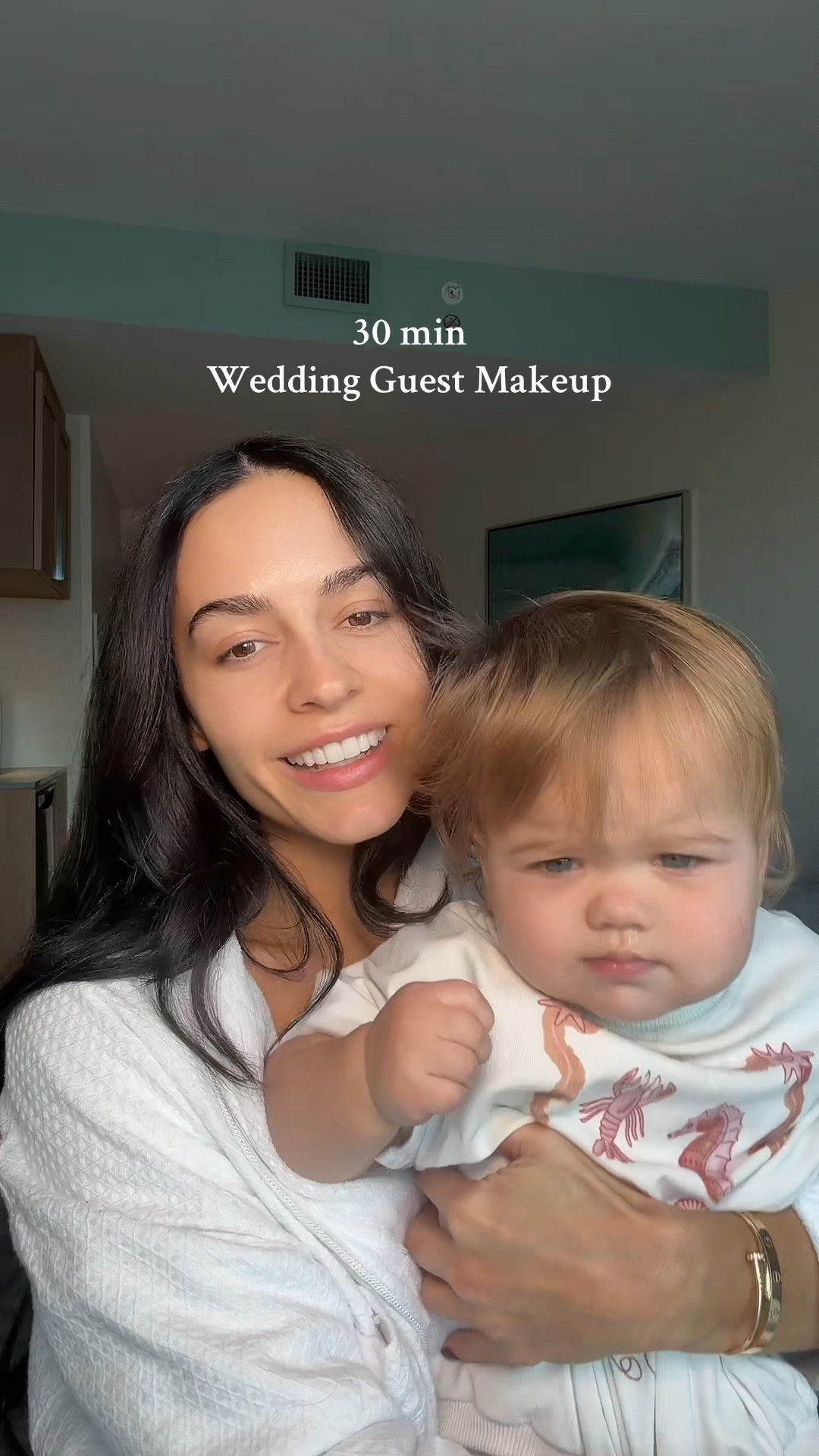 Getting ready with a baby is STRESSFUL 😅 let’s get ready for a wedding today 🤍 #makeup #wedding #weddingmakeup #weddingguest #quickmakeup #grwm #baby #firsttimemom 