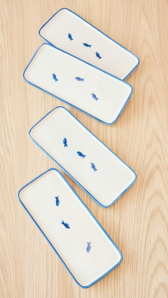 Zafferano Lido Rectangular Plate Set of 4 | Shopbop | Shopbop