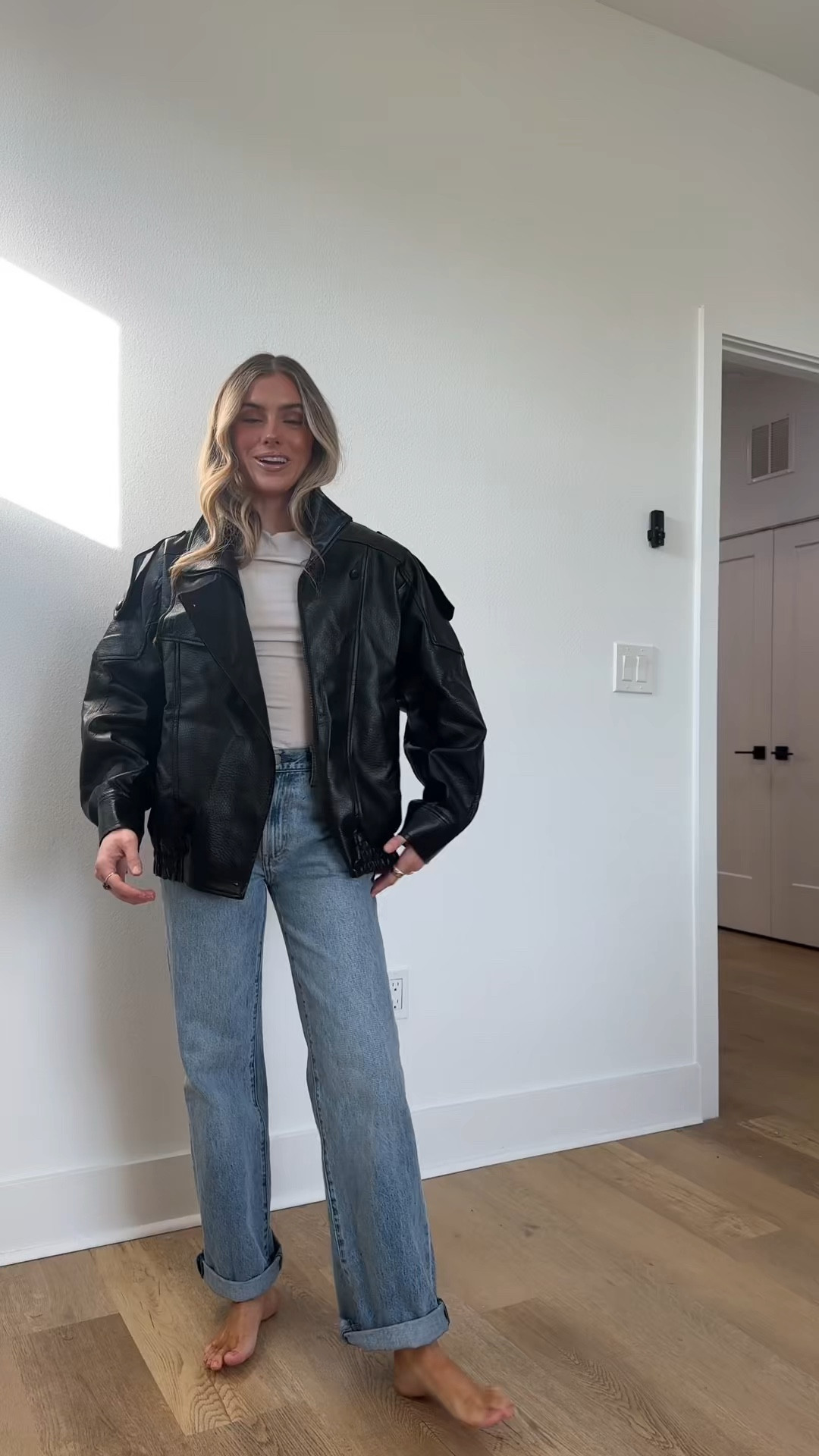 Amazon size small FindThy Women’s Oversized Faux Leather Jacket Casual High Collar Long Sleeve Zip Up Fall Fashion Motorcycle Coats

#LTKootd #LTKHoliday #LTKFindsUnder100