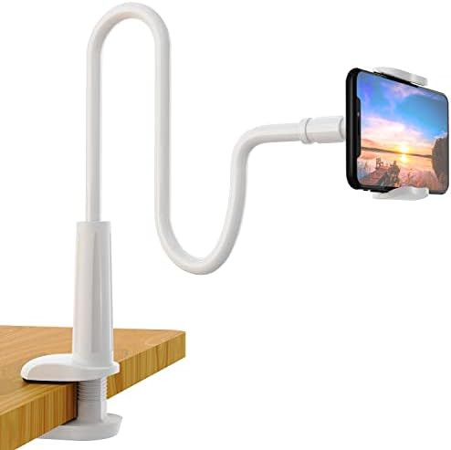 SHAWE Phone Holder Bed Gooseneck Mount - Flexible Arm 360 Mount Clip Adjustable Bracket Clamp Stand  | Amazon (US)