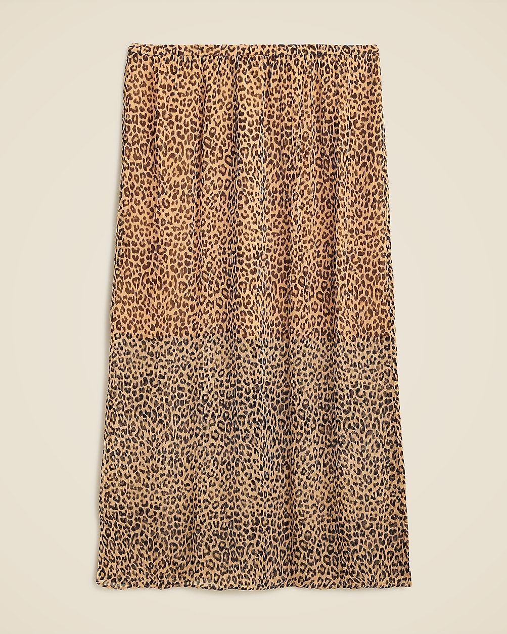 Gwyneth layered slip skirt in leopard crinkle chiffon | J. Crew US