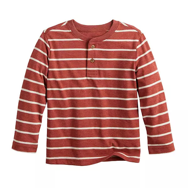 Baby & Toddler Boy Jumping Beans® Long Sleeve Raglan Henley Top | Kohl's