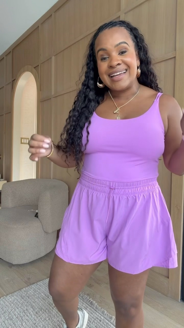 Walmart has mastered this romper! 💜 Perfect athletic outfit + $25. The length is perfect, built in bra and comes in multiple colors! 

#LTKgrwm #LTKootd #LTKActive
