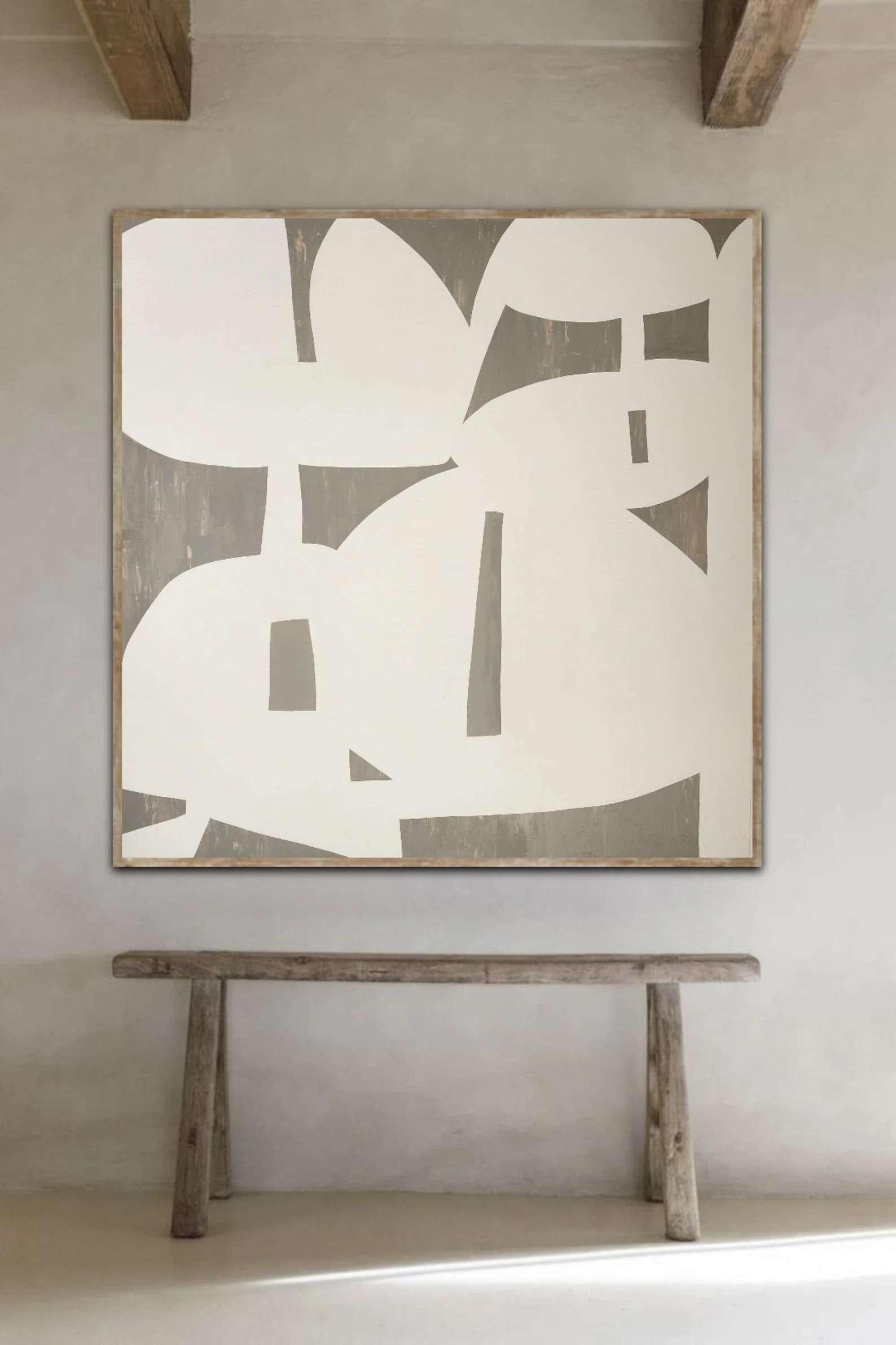 Extra Large Abstract Wall Art,Beige and White Painting Abstract Painting,White Painting,Living Ro... | Etsy (US)