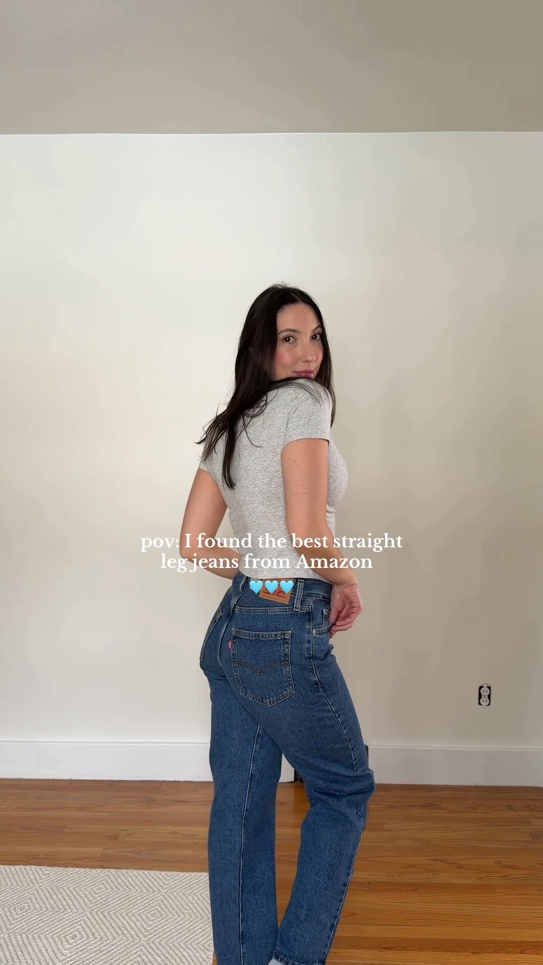 Amazon straight leg jeans- Levi Jeans

#LTKootd