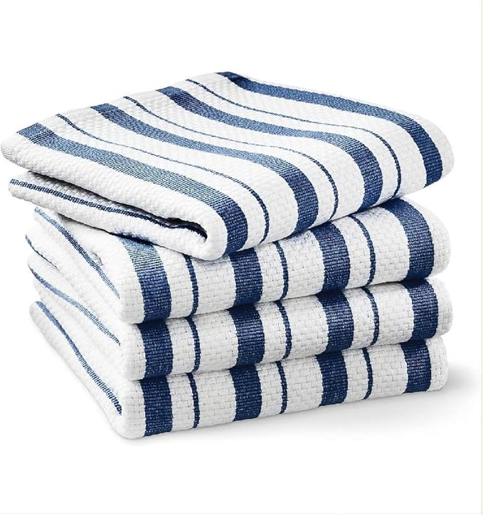 Williams-Sonoma Classic Striped Towels, Set of 4 (Navy) | Amazon (US)