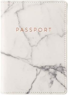 Amazon.com | Eccolo World Traveler Travel Passport Cover Case with Storage Pocket, Marble, 6.4X4 ... | Amazon (US)
