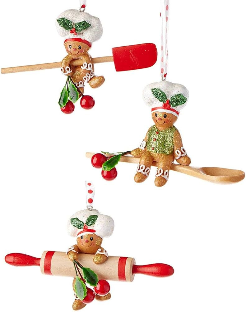 Kurt Adler 4-Inch Gingerbread Baking Tool Ornaments | Amazon (US)