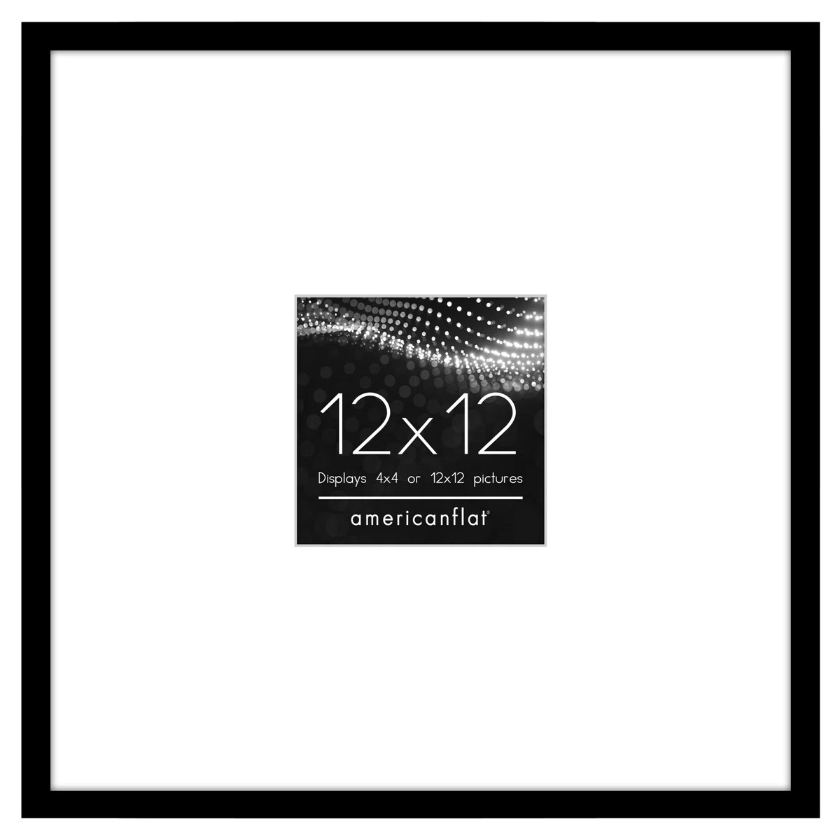 Americanflat 12x12 Picture Frame - Use as 4x4 Frame with Mat or 12x12 Frame Without Mat - Thin Ph... | Wayfair North America