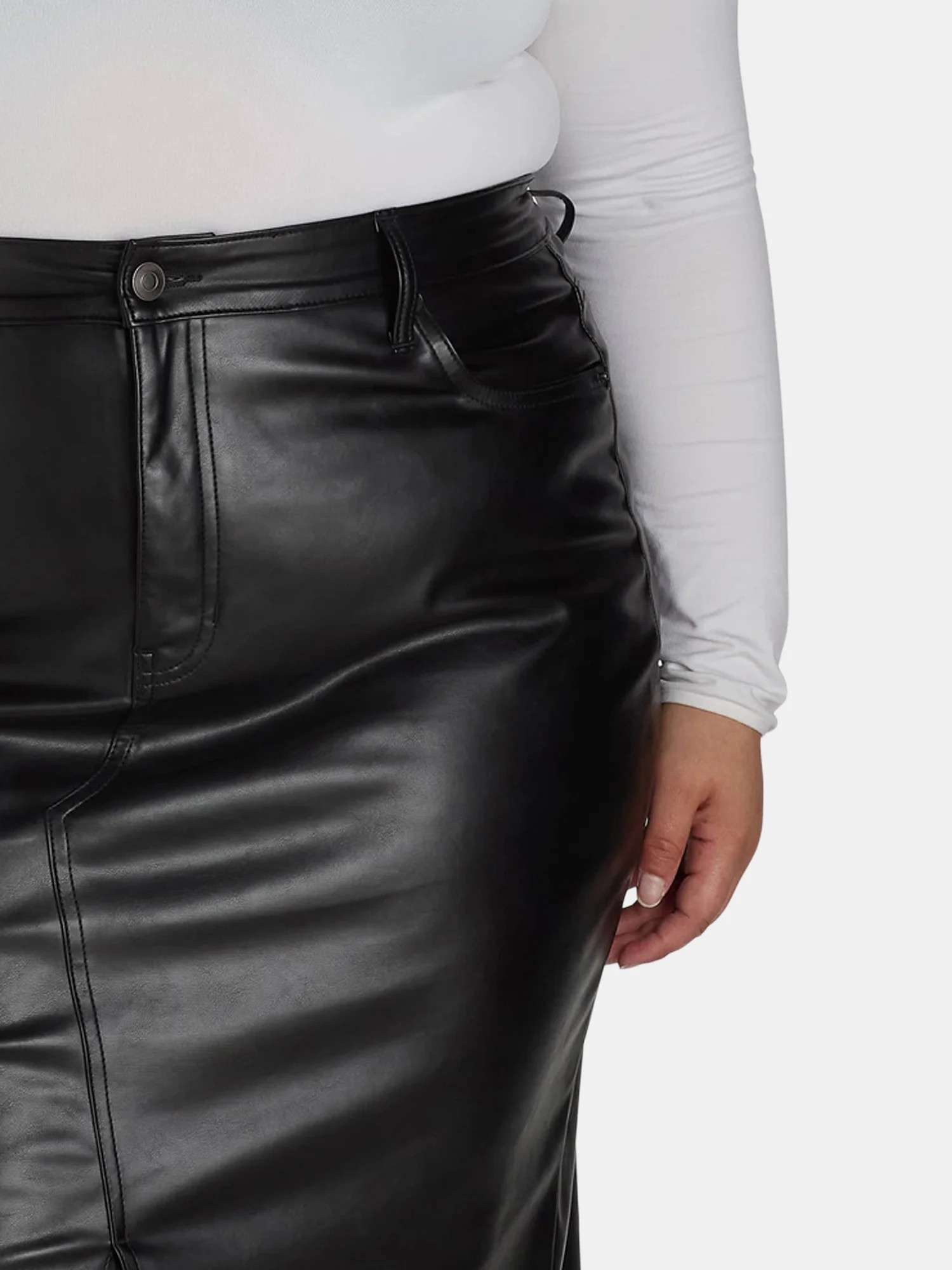 Terra & Sky Women's Plus Size Midi Skirt, Sizes 16W-26W | Walmart (US)