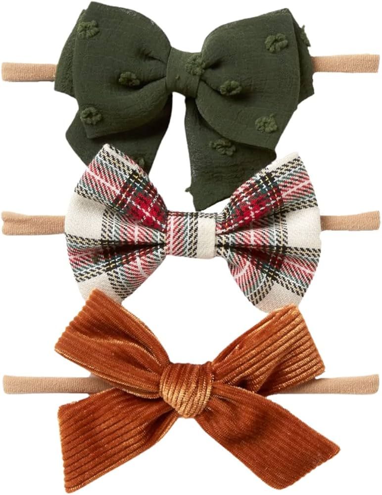 Little Poppy Co. Three Hair Bows Set - Stylish Handmade Accessories for Girls, Toddlers, and Babi... | Amazon (US)