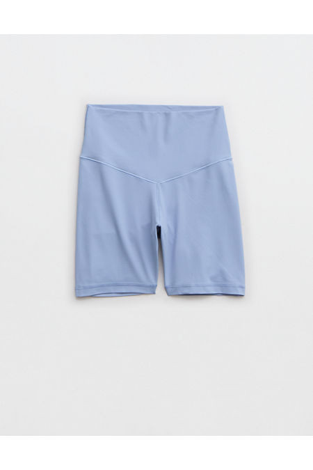 OFFLINE By Aerie Real Me XTRA 5" Bike Short Women's Monaco Blue XXS | American Eagle Outfitters (US & CA)