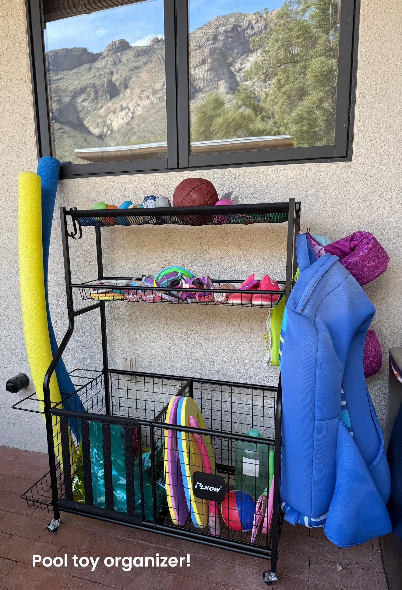 Pool toy organizer! Also perfect for garage for outdoor toys or sports equipment 🏈 

#LTKKids #LTKmomlife #LTKHome