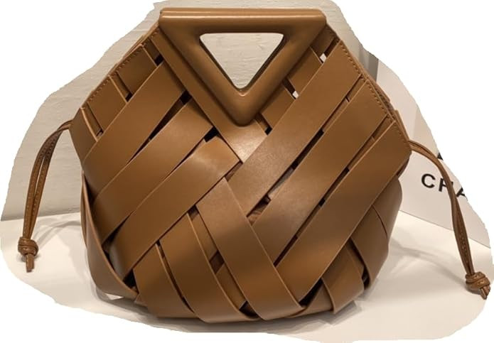 Purses For Women Shoulder Bag Top Handle Bag Cow Leaher Woven Top Satchel Bag Crossbody Bag Fashi... | Amazon (US)