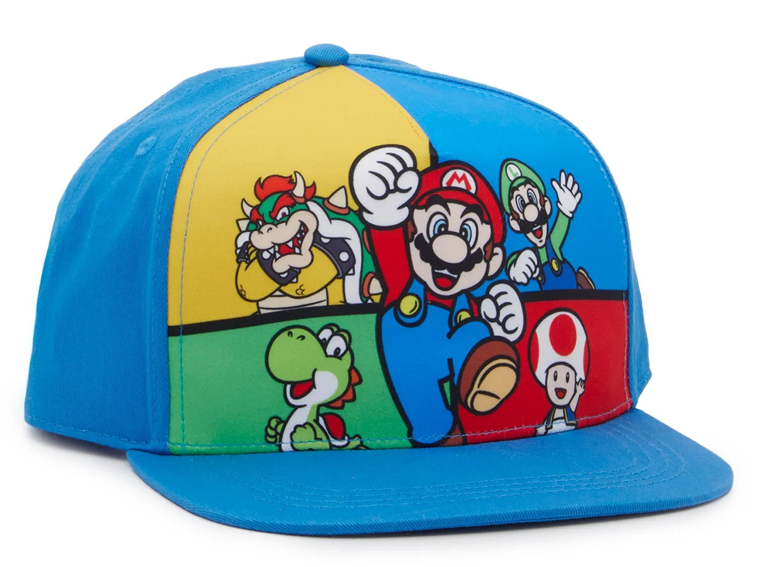 Bioworld Super Mario Baseball Cap | Boy's | Blue | Size One Size | Hats | Baseball Cap | DSW