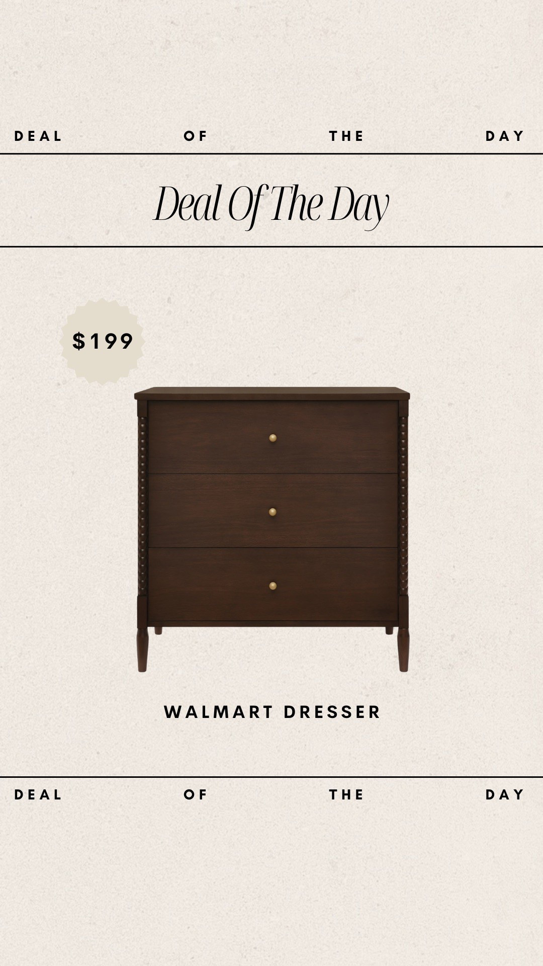 Deal of the Day - Walmart Dresser // only $199!

walmart, walmart home, walmart furniture, affordable furniture, budget friendly home, kid room, budget friendly dresser

#LTKSaleAlert #LTKStyleTip #LTKHome