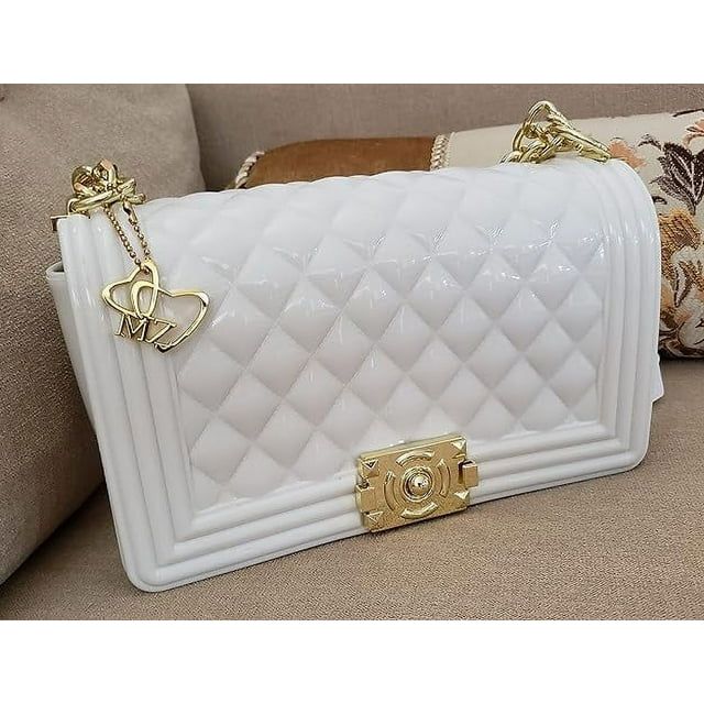 MariaKinz Jelly Crossbody/Shoulder Purse/Handbag Golden for Women (White) | Walmart (US)