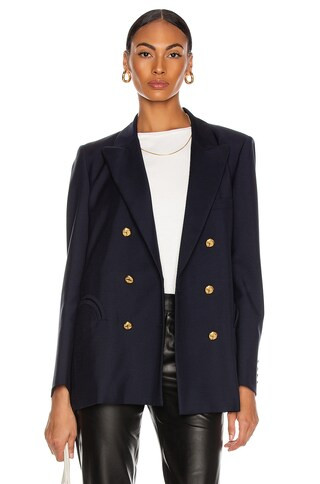 Blaze Milano First Class Navy Everynight Blazer in Navy - Blue. Size 3 (also in ). | FWRD 