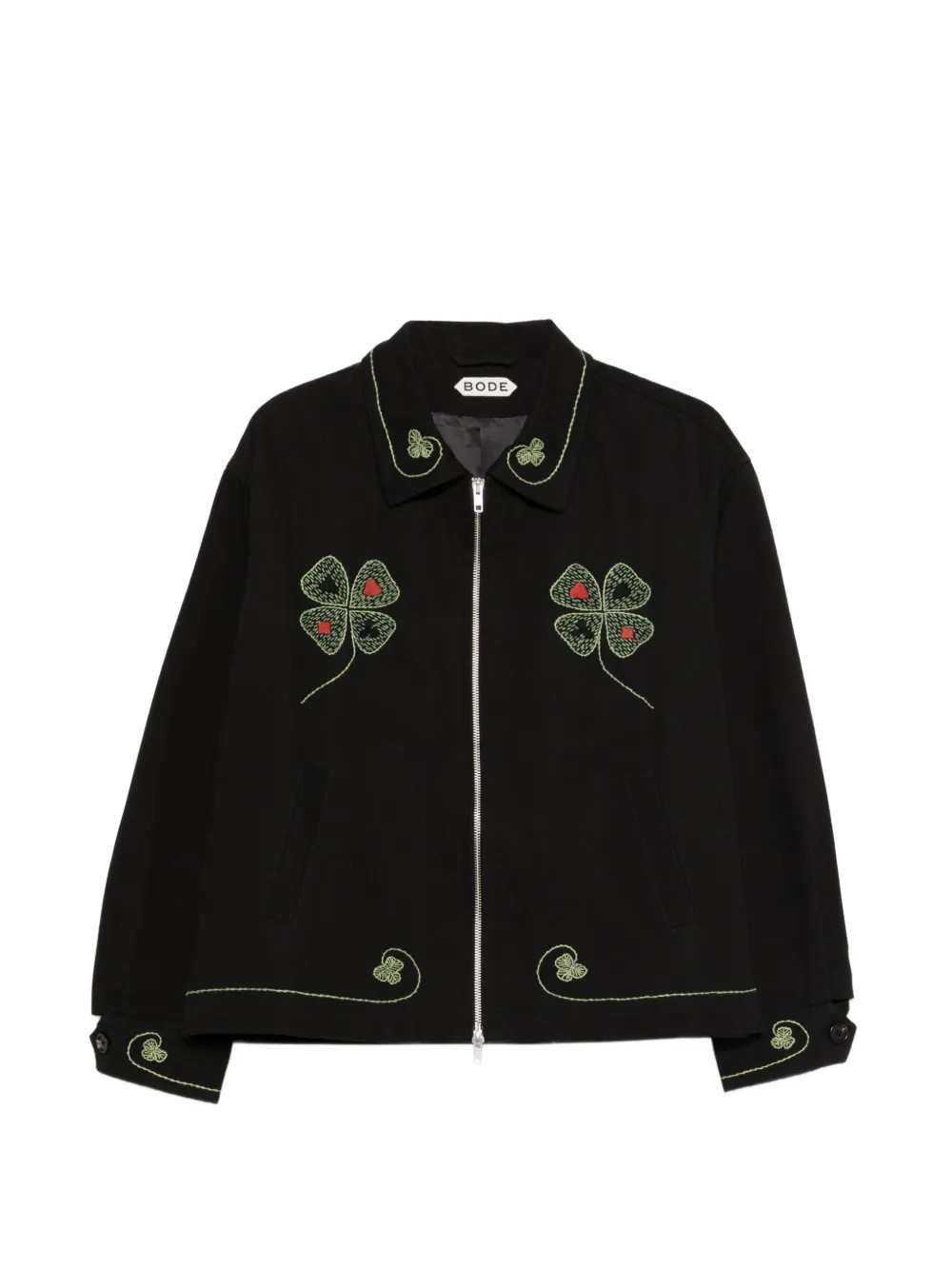 BODE Lucky Draw embroidered jacket - Black | Farfetch Global