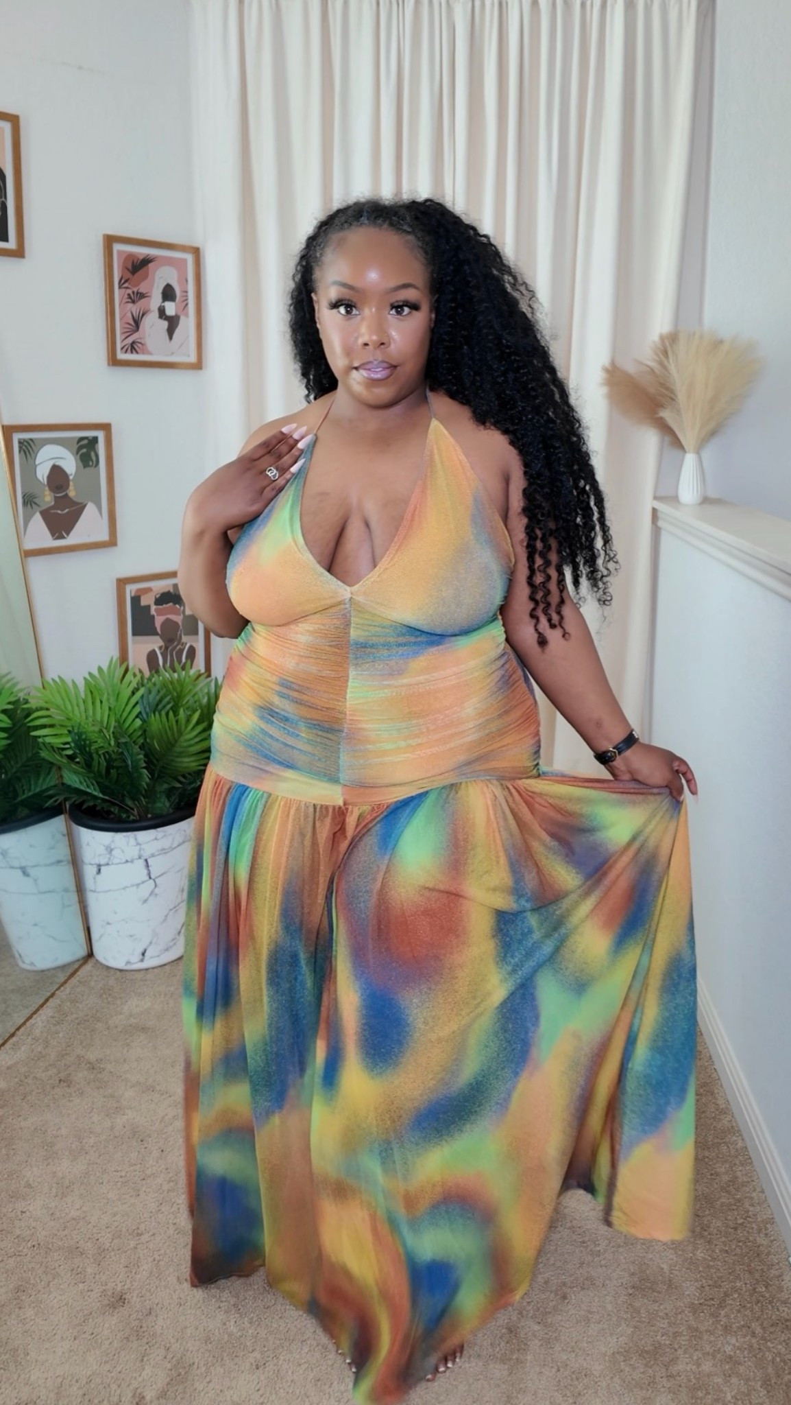 Tye dye sun dress size L

#LTKootd #LTKgrwm #LTKMidsize