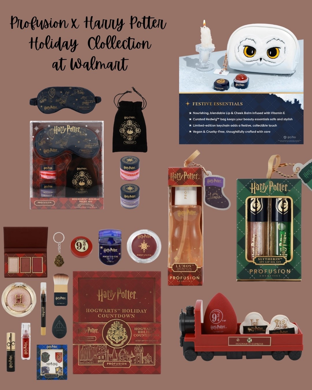 ✨ Profusion x Harry Potter Holiday Collection ✨ Bringing all the wizarding-world magic to your beauty routine this season! From Hedwig-inspired makeup bags to festive sets and the cutest Hogwarts countdown box — this whole collection is such a fun holiday gift idea. All available now at Walmart! 🪄🎄
Linking everything for you💛

#HarryPotterHoliday #WalmartFinds #LTKHoliday #LTKBeauty #GiftGuide2025

#LTKHoliday #LTKSeasonal #LTKGiftGuide