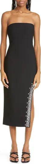 Cinq à Sept Sammy Crystal Trim Strapless Cocktail Dress | Nordstrom | Nordstrom