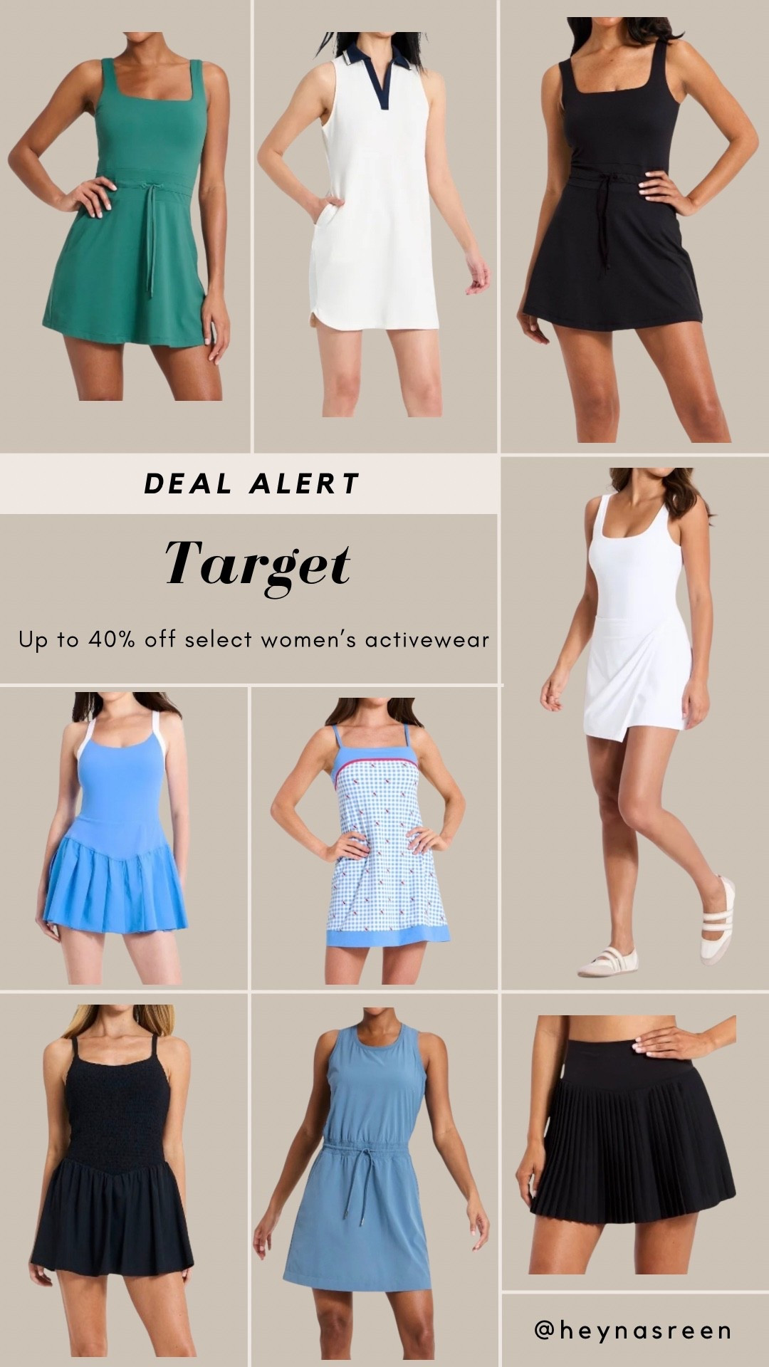So many cute activewear dresses and skirts on sale at Target right now!