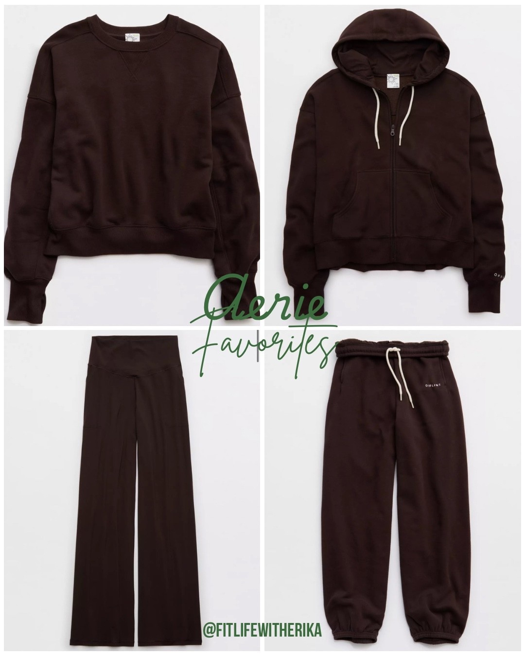 Fall cozies, but make it chic!
My Aerie favorites are on sale now — the perfect time to grab your fall essentials!

From comfy sweats to versatile layers, these outfits are giving cozy, elevated, and effortless. Whether you’re running errands, hitting the gym, or lounging at home, Aerie’s fall collection has you covered. 

Shop the sale now & update your fall wardrobe before it’s gone!

Which look is your vibe?
1️⃣ Crewneck + wide leg pants (casual chic)
2️⃣ Hoodie + joggers (sporty cozy)

Tap to shop & save during the Aerie Fall Sale!

#LTKFallSale #LTKActive #LTKFamily