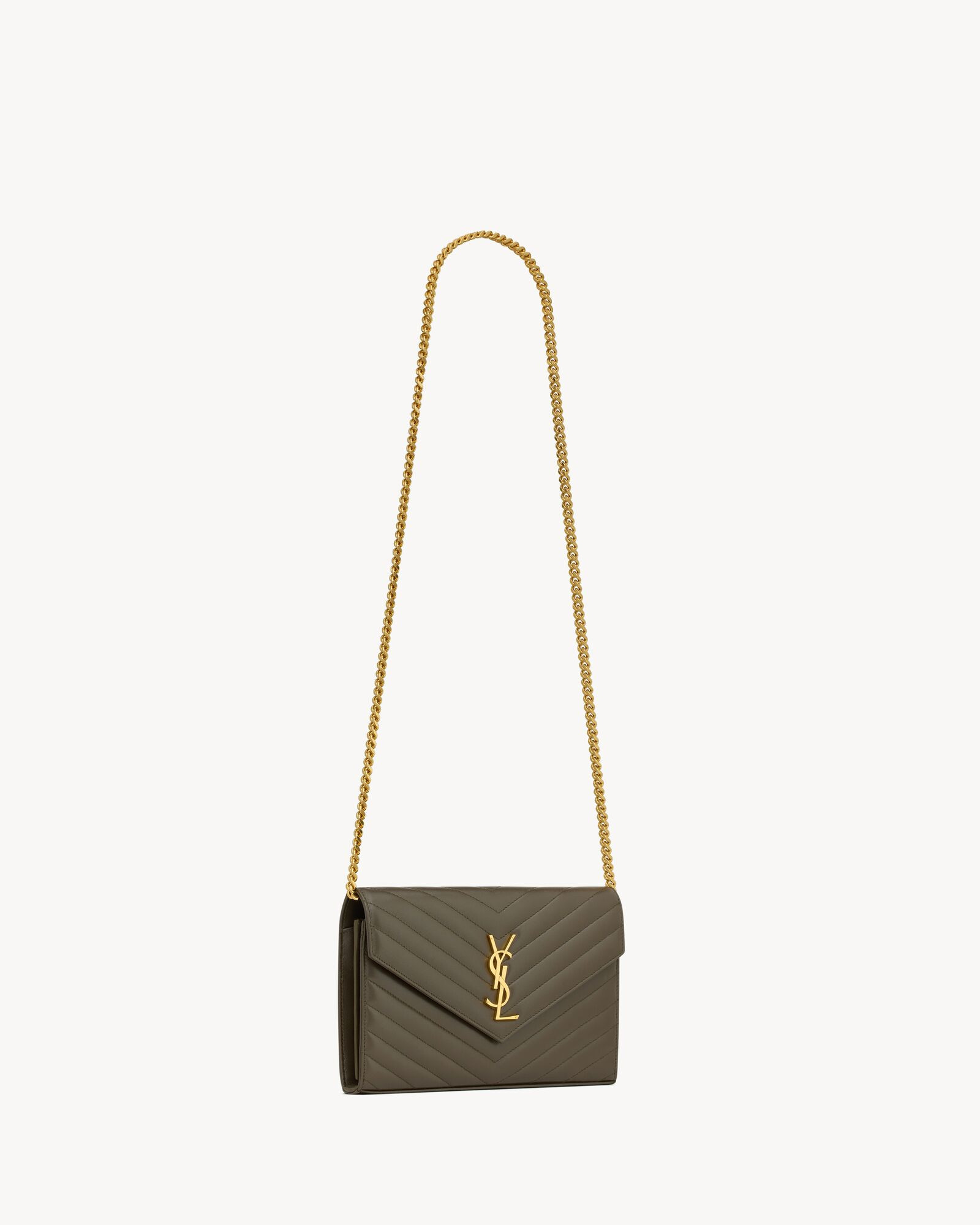 TIMELESS CHAIN PURSE WITH CASSANDRE EMBELLISHMENT AND ICONIC CHEVRON QUILTING.THIS PRACTICAL ACCE... | Saint Laurent Inc. (Global)