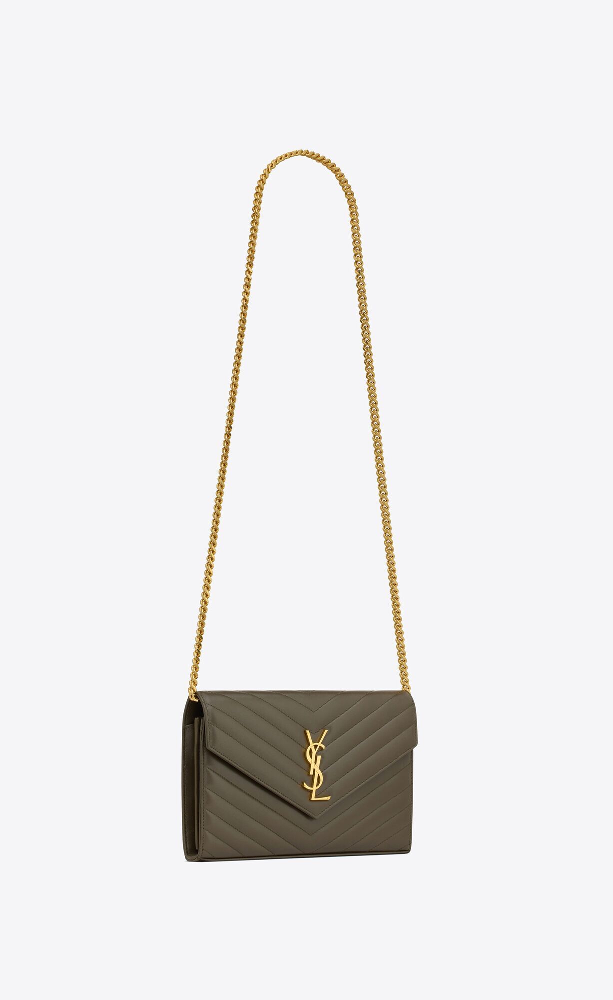 TIMELESS CHAIN PURSE WITH CASSANDRE EMBELLISHMENT AND ICONIC CHEVRON QUILTING.THIS PRACTICAL ACCE... | Saint Laurent Inc. (Global)