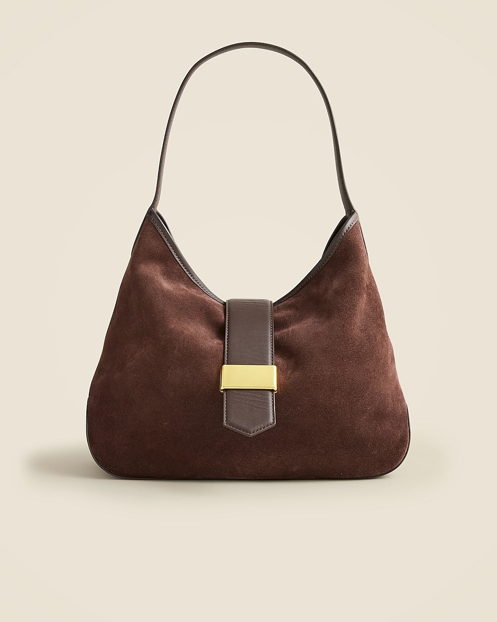 Berkeley suede and leather shoulder bag | J. Crew US