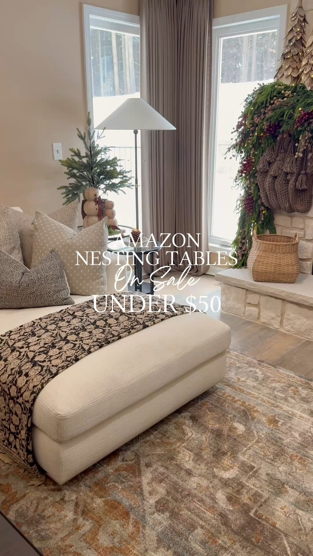 Sleek Black Metal Nesting Tables Under $50 from Amazon

Follow @farmtotablecreations on Instagram for daily home finds 🤍

These nesting tables are such a good find. They’re from Amazon, on sale, and under fifty dollars — and truly look way more expensive than they are. I love the clean black metal frame paired with the tempered glass top for a modern, versatile look that works in living rooms, bedrooms, or even tucked beside a chair. They’re lightweight, easy to move, easy to style, and perfect for layering or pulling out when you need extra surface space. Bonus detail I appreciate: adjustable foot pads so they sit perfectly on any floor. Amazon really understood the assignment with these.

#nestingtables #sidetables #coffeetabledecor #livingroomfurniture #amazonhome #homedecor #modernhome #neutralhome #smallspacestyle #glassfurniture #winterdecor



#LTKHome #LTKSaleAlert #LTKFindsUnder50