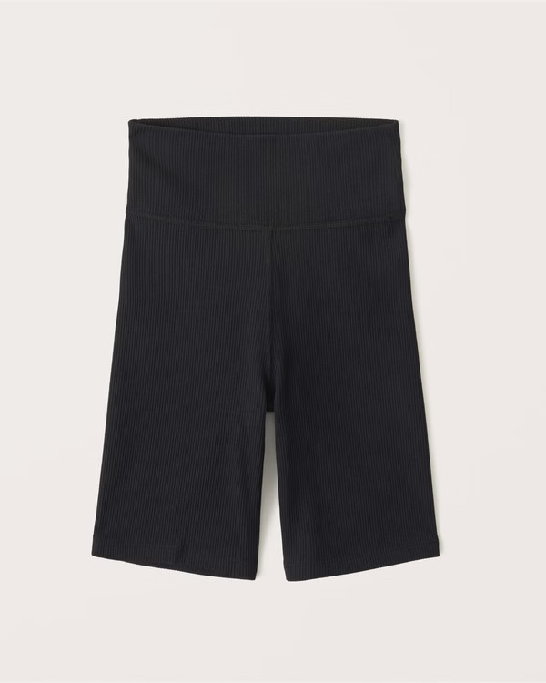 Seamless Rib Bike Shorts | Abercrombie & Fitch (US)
