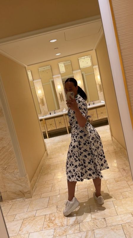 Style + Comfort was my top priority during a week long conference. This flowy Calvin Klein dress was perfect for the Las Vegas heat and these platform Puma sneakers were so comfortable. What do you think? Comment below. 

#LTKFindsUnder100 #LTKWorkwear #LTKStyleTip