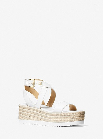 Lowry Leather Wedge Sandal | Michael Kors US