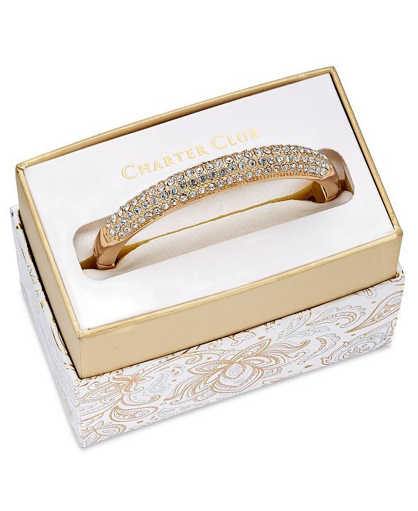 Clear Glass Pave Bangle | Macys (US)