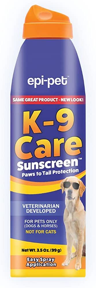 Epi-Pet K-9 Care Sunscreen, Paws to Tail Protection, Prevents Sunburns on Dogs and Horses, Sun Pr... | Amazon (US)