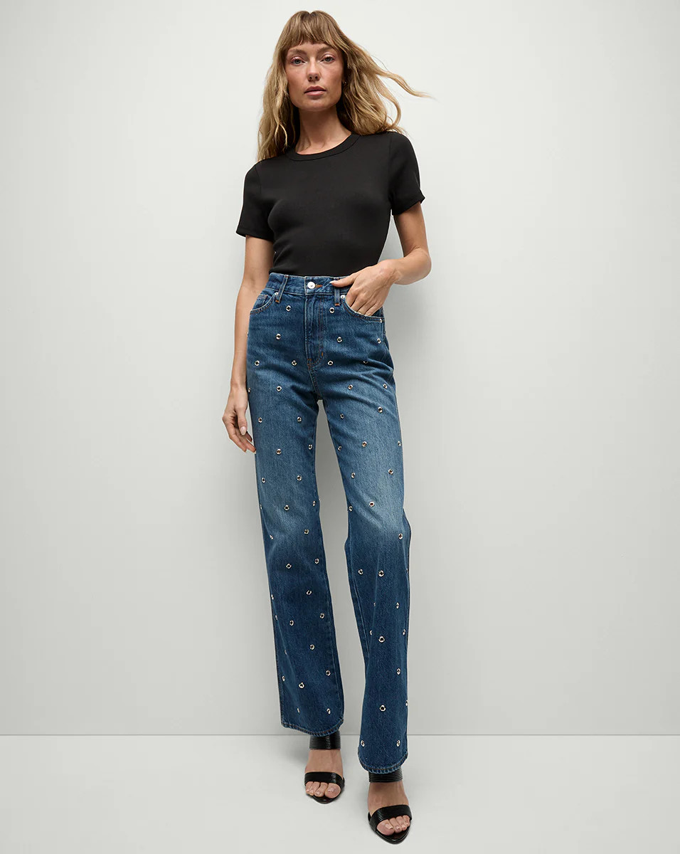 Dylan Grommet Straight-Leg Jean | Veronica Beard