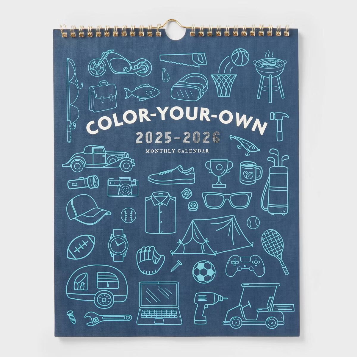 Undated Father's Day Color Your Own Wall Calendar - Spritz™ | Target