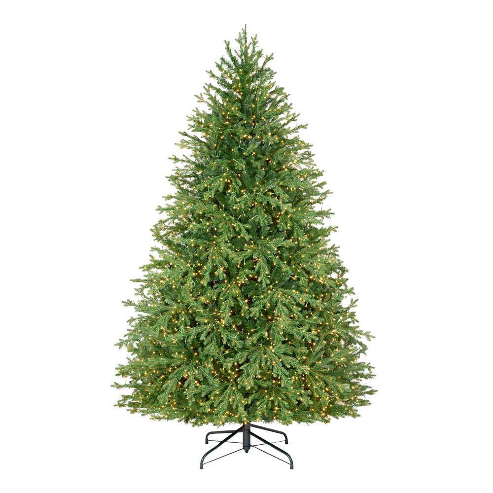 7.5 ft. Mayfield Balsam Fir LED Pre-Lit Artificial Christmas Tree with 4000 Warm White Lights | The Home Depot