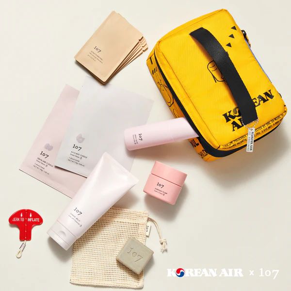 Korean Air  x 107 Upcycling Pouch Set | 107 Beauty