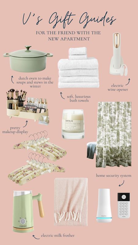 Gift guide for the girl with a new apartment or home! 