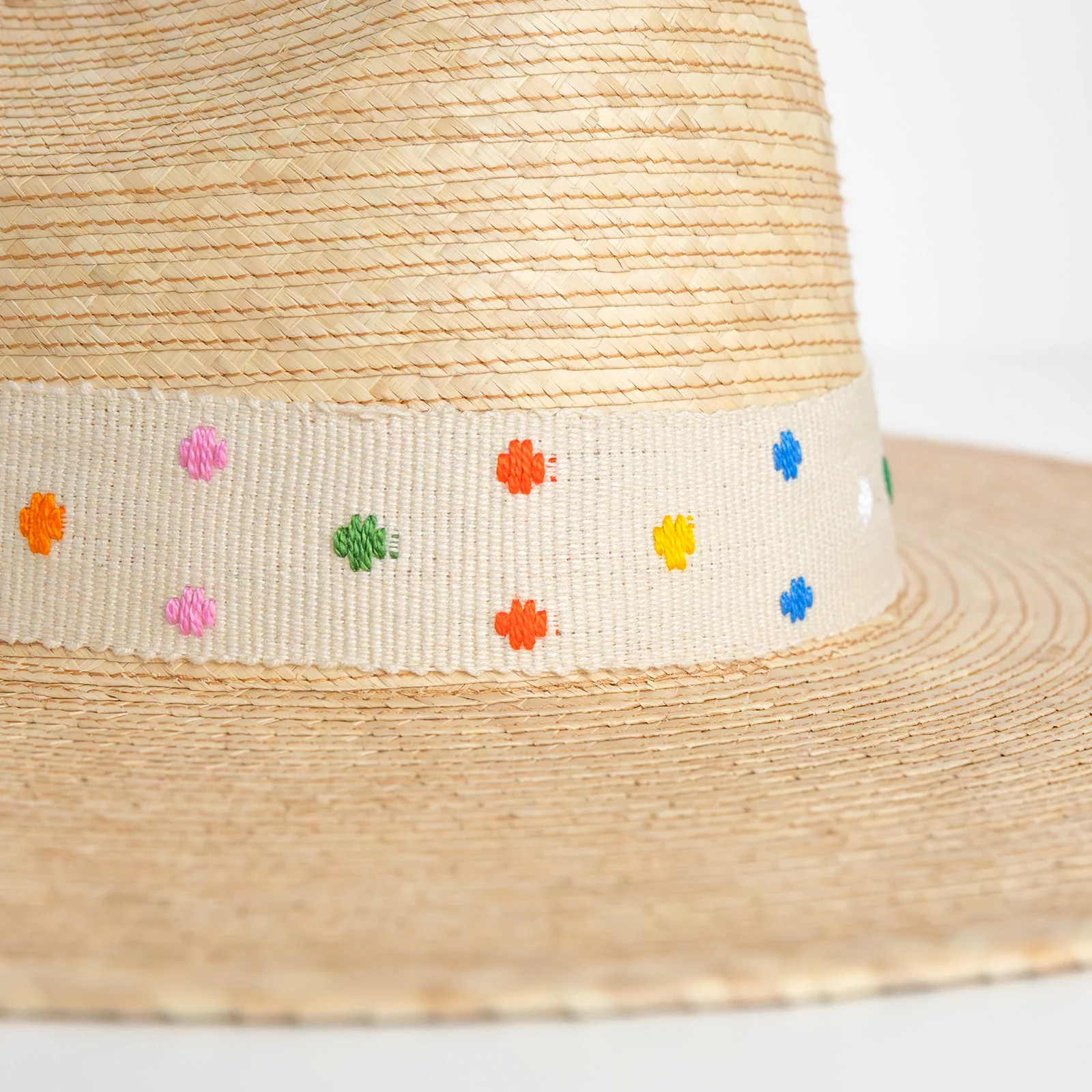 Vanilla Swiss Dot Hat | Gray and Fay
