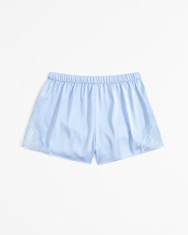 Women's Lace and Satin Sleep Short | Women's New Arrivals | Abercrombie.com | Abercrombie & Fitch (US)
