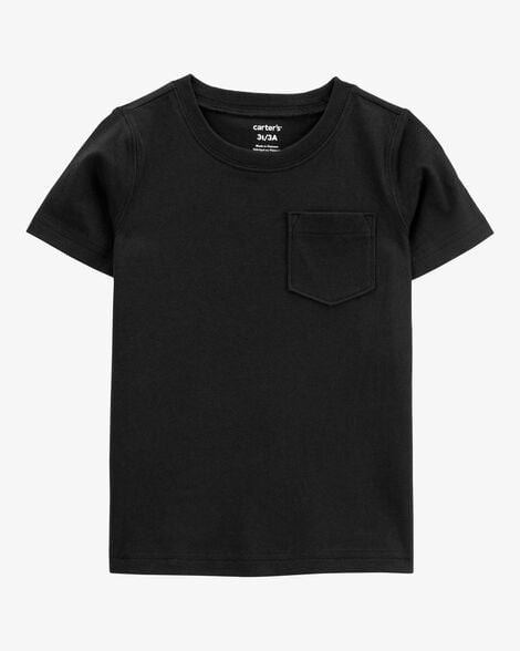 Toddler Solid Short-Sleeve Tee - Black | Carter's Inc