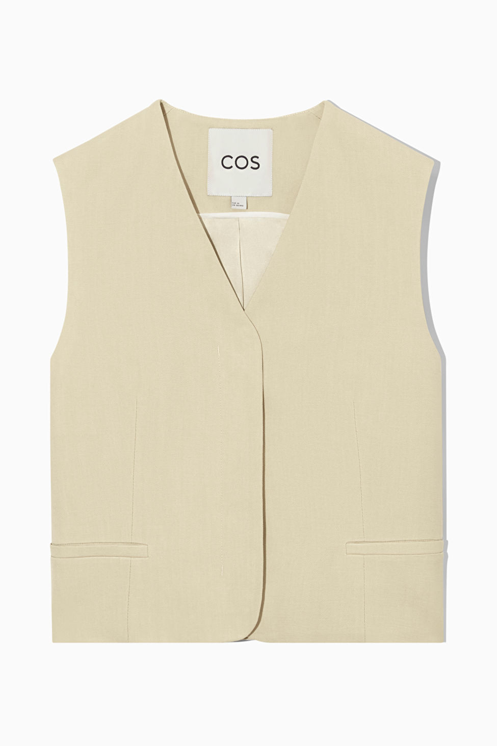 SINGLE-BREASTED WAISTCOAT - BEIGE - COS | COS UK