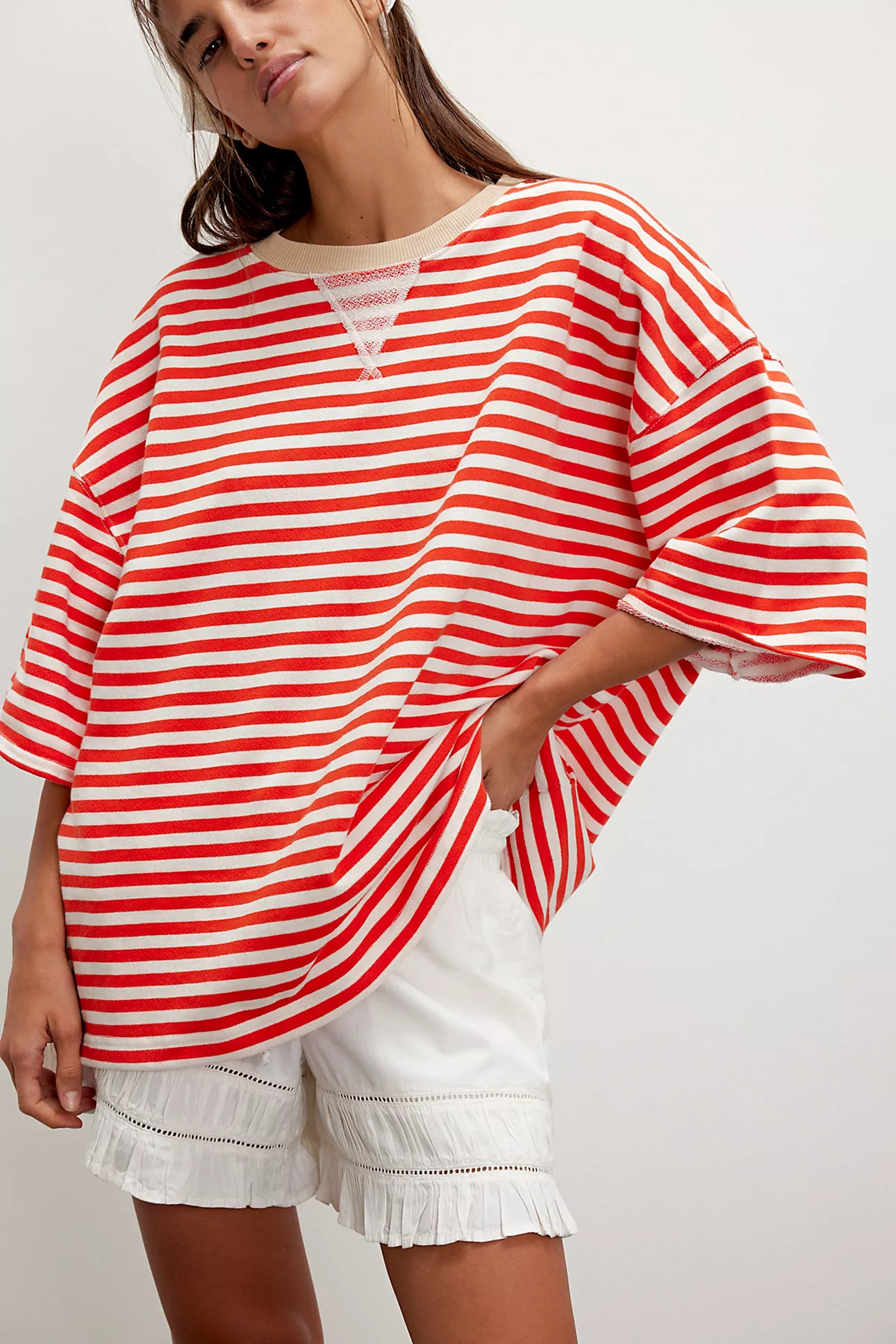 Classic Striped Short-Sleeve Crewneck | Free People (Global - UK&FR Excluded)