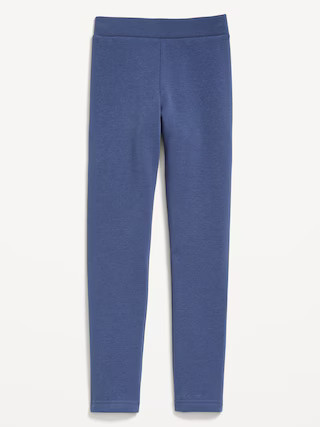 High-Waisted Full-Length Fleece Leggings for Girls | Old Navy (US)