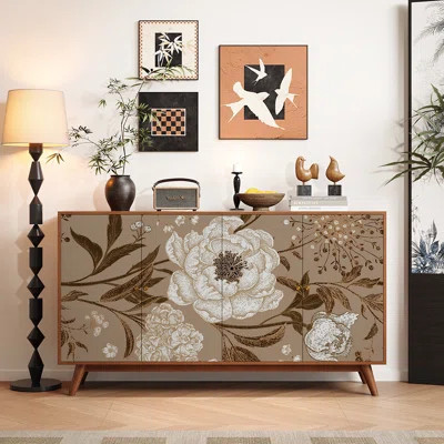 Abishake 59'' Wide Solid Wood Sideboard | Wayfair North America