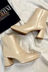 Chinese Laundry Rowan Booties - Cream | UOI Boutique